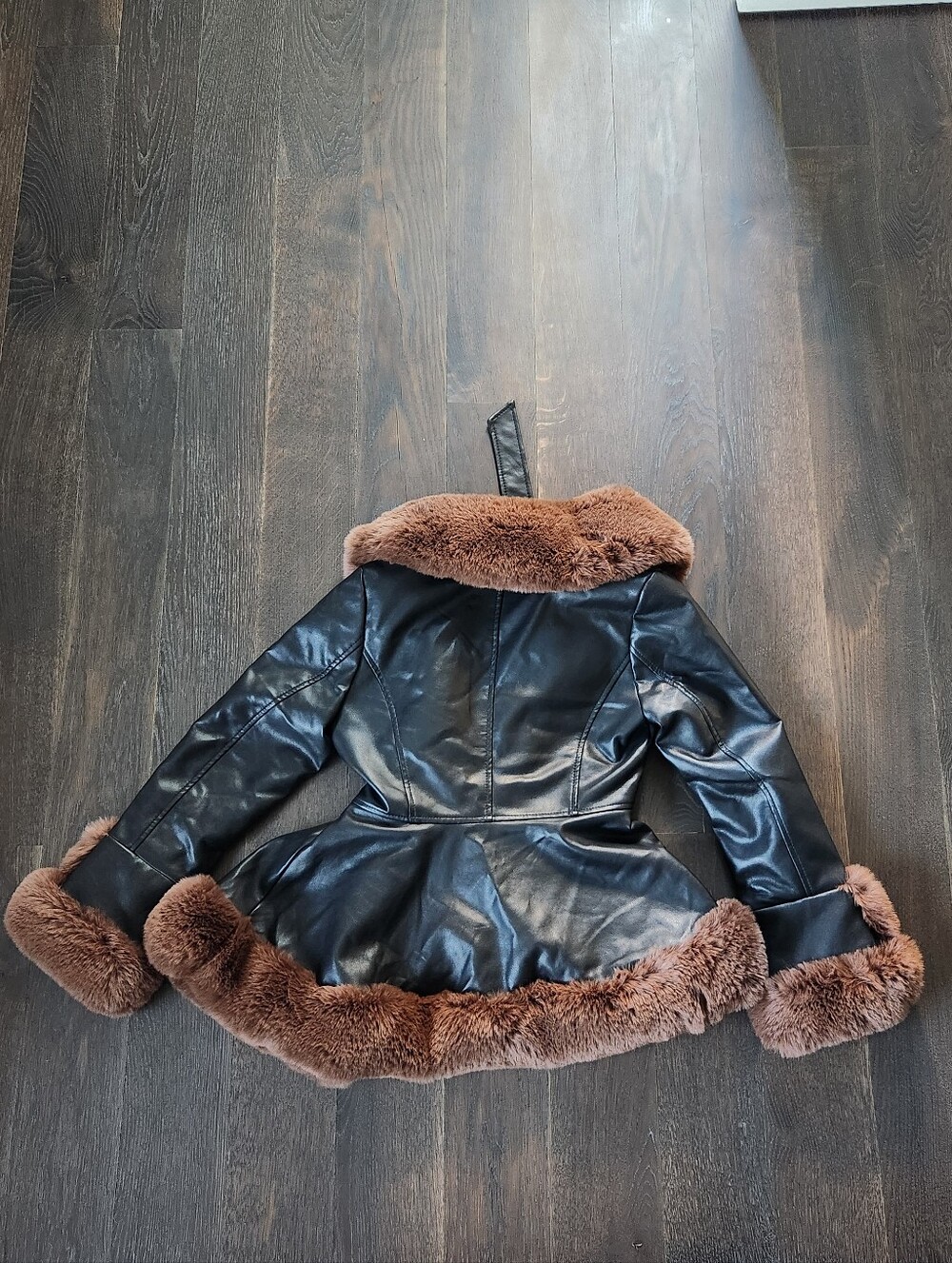 Azalea Wang Faux Leather And Fur Coat - Picture 5 of 5